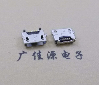 牛角型MICRO反向母座DIP1.8MM加长引脚端子1.0MM