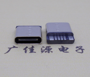 usb type c6p焊线母座,短体前十二后六焊接