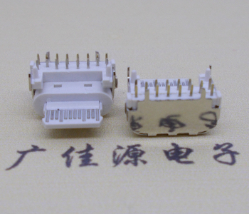 type c接口板端16p,双排DIP90度插板/带柱纯塑外露连接器 type c接口板端16p,双排DIP90度插板/带柱纯塑外露连接器