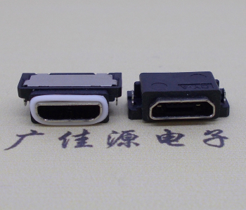 micro usb沉板防水母座,micro防水连接器ipx8等级