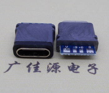 焊线式usb type c防水母座,快充等级ipx7连接器usb接口