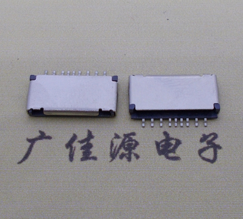 TF短体卡座 卡槽1.5侧9PIN针micro检测卡座电子卡