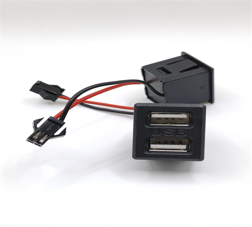 新式USB电源插座.USB2.0双用接口.带线端电源充电头
