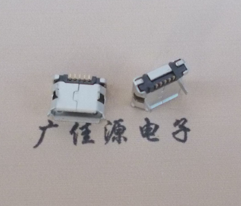 Micro USB接口插板5.9mm无柱带焊盘有卷口