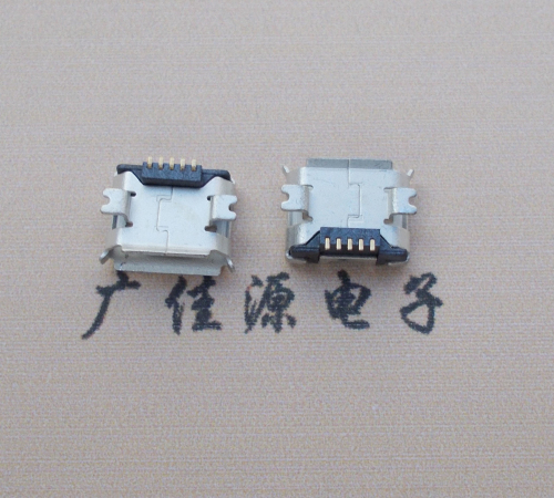 Micro USB 5PIN接口垫高0.9MM卷边
