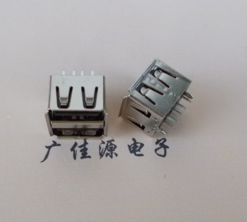 USB双层180度短体10.5MM带鱼叉脚 USB双层180度短体10.5MM带鱼叉脚