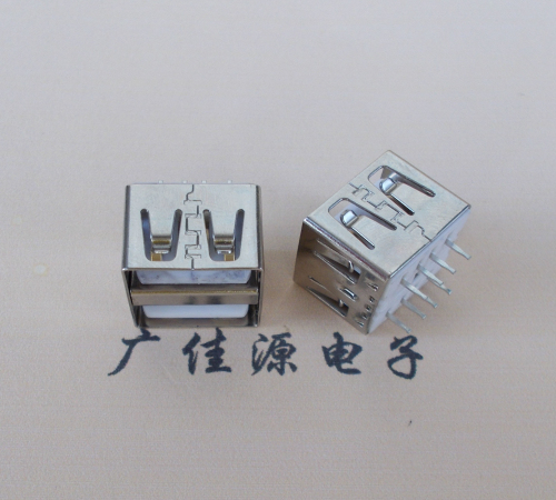 USB双层180度直边短体10.0MM白胶 USB双层180度直边短体10.0MM白胶
