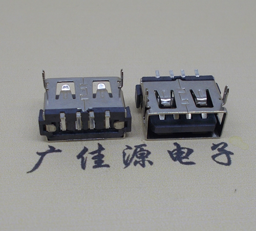 USB母座短体10.0MM超薄型胶芯5.7MM