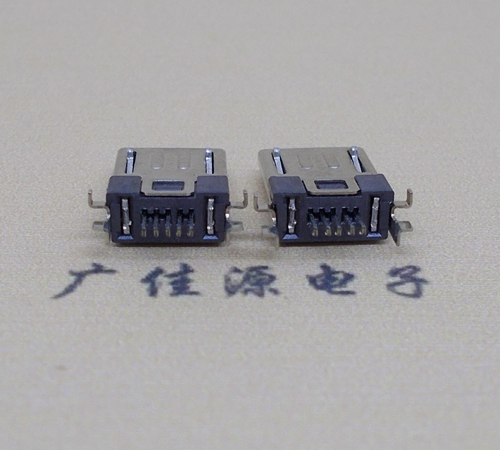 MICRO USB 5pin沉板公头贴片焊线