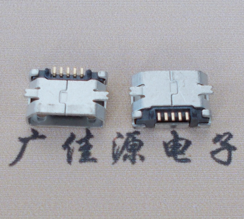 MICRO USB 5P鱼叉贴片直边接口
