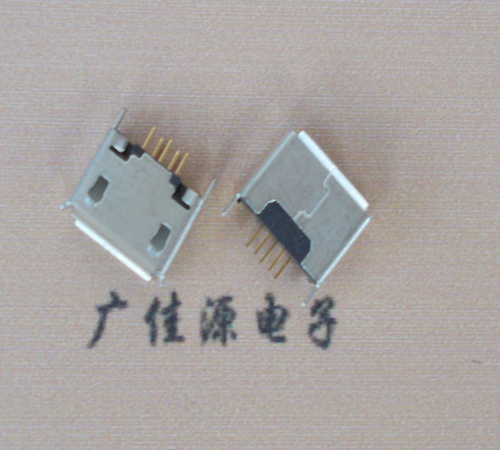 Micro USB B型180度立式母座
