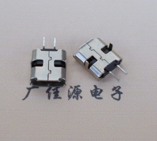 Micro USB 2pin电源母座脚长1.5MM