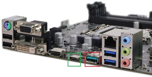 绿框是Type-C,红框是USB 3.1