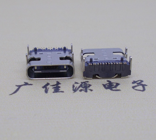 USB C TYPE 16PIN单排母座直边接口