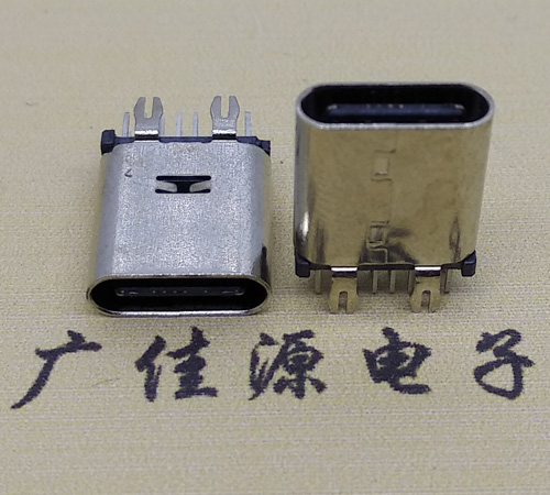 USB TYPE C直立式14P插件母座