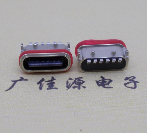 防水type c插贴母座 防水type c插贴母座