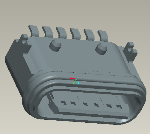 防水type c插贴母座3D 防水type c插贴母座3D